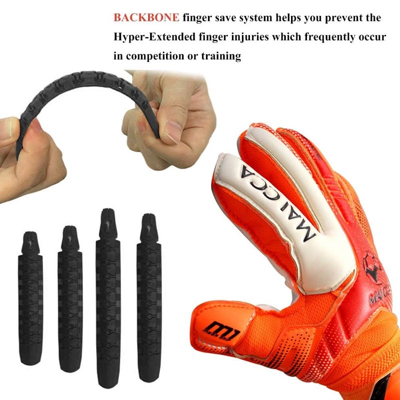 Haploon Soccer Goalie Gloves Adult & Youth Goalie Gloves Size 5 Soccer Goalkeeper Gloves with Finger Protector Goalkeeper Gloves Breathable Soccer Gloves - Image 4